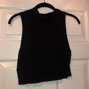 Popular Basics High Neck Crop Top